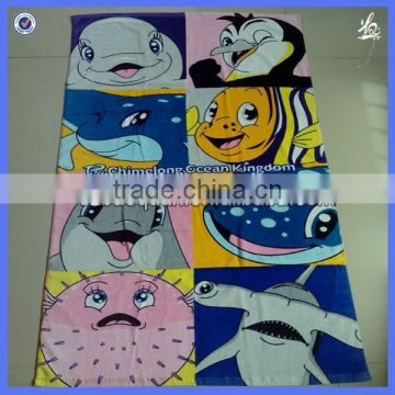 cartoon beach towels/adult beach towel/custom terry cloth beach towels