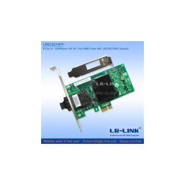 PCI Express x1 Single Port Gigabit MM Fiber Network Interface Card NIC (Broadcom 5708S Based)
