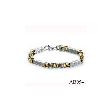 AB054 Men\'s Fashion Solid 316l Stainless Steel Bracelet