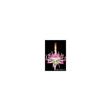 Lotus birthday music Candle