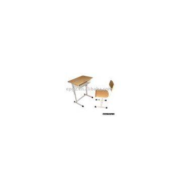 adjustable single student table and chair