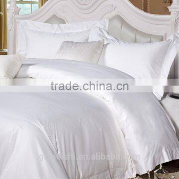 100% cotton stripe hotel bedding set white dubai bed sheet set