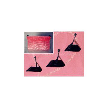 New design Fake Crocodile PU leather tablet case in red