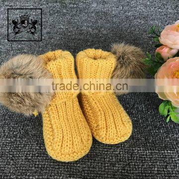 0-3-6-12 Month China Factory Wholesale Comfortable Handmade Baby Won Shoes Toddler Booties Crochet Pattern