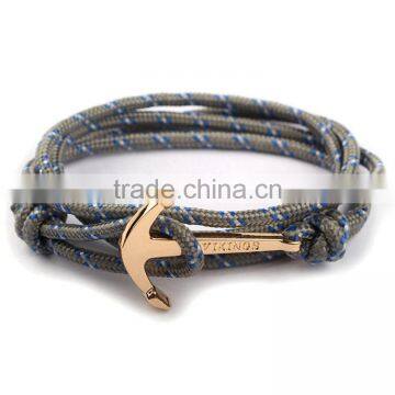Cuff Cool Men Nylon Rope Anchor Bracelet photo-4