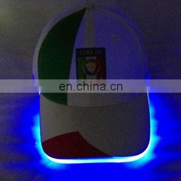 China Supplier Led Light Caps Baseball Cap With Embroidery Design