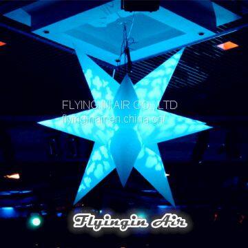 Customized 5m Height Air Star Advertising Inflatable Balloons with Light for Event Supplies