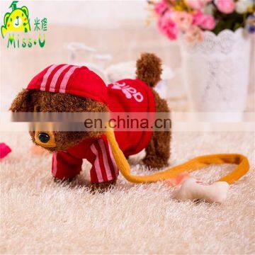 Wholesale Factory High Quality Plush Dog Electronic Toys With Stylish Well-dressed For Babies