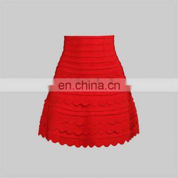 2016 short red skirt umbrella bandage skirt lace