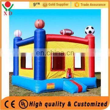 Delightful colors inflatable bouncer/inflatable sporting castle