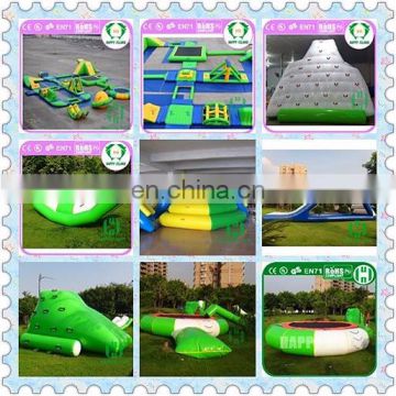 HI hot-sealed 1000D PVC tarpaulin floating inflatable water park for adult