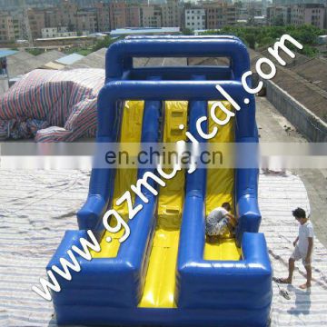 Inflatable double line slide game