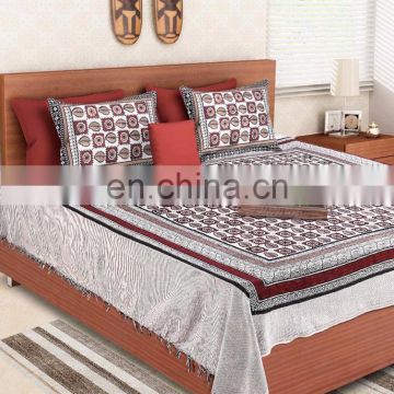 Rajasthani Earthen Shade Handloom Double Bedsheet