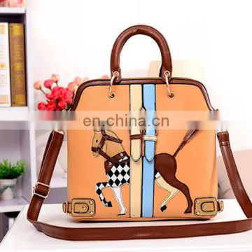 Stylish Pony Pattern and Buckle Design Women's Crossbody Bag