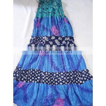 Rajasthani Art Printed Handmade Cotton Printed Long Skirt girls' dress