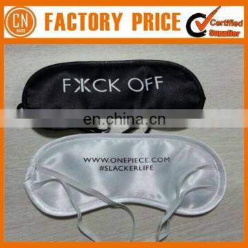 Customized Logo OEM Designed Satin Eye Mask