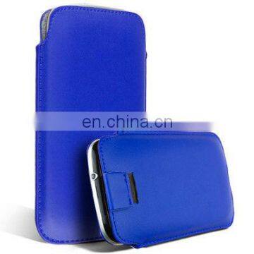 PU Pull tab case cover pouch fits various mobile phones