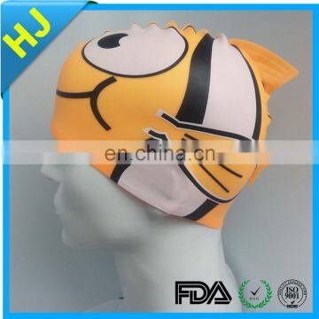 Silicone Cartoon Swim Cap Kids