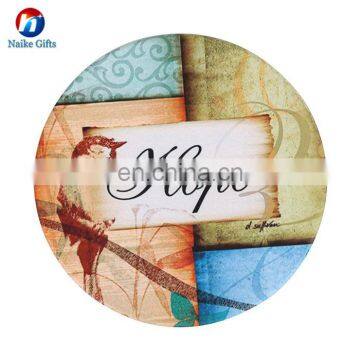 Customized Ceramic Life Belief Round Coaster, Cork Coaster Sets, Cork Board Coaster photo-5