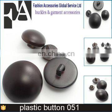 plastic button / black half round pearl buttons