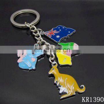 Custom Cute House Shape Soft Enamel Zinc Alloy Metal Key Chain With Laser Logo photo-4