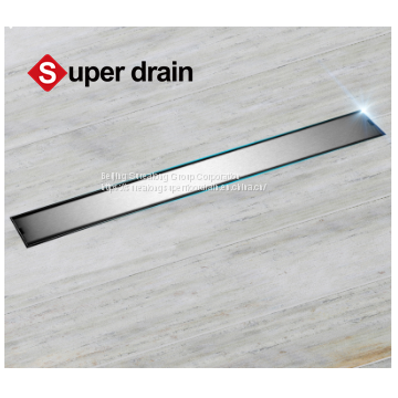 bathroom long  linear premium quality 304 stainless steel strip  automatic drainage shower floor drain