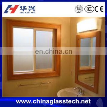 CE Approved Building Grade Size Customized Window Glass Etching Designs