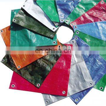 Good quality small piece 4x5m 50g blue white PE tarpaulin