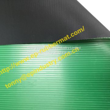 Transverse Ribbed Rubber Sheet(Transverse&vertical) from Qingdao Singreat in chinese(Evergreen Properity )