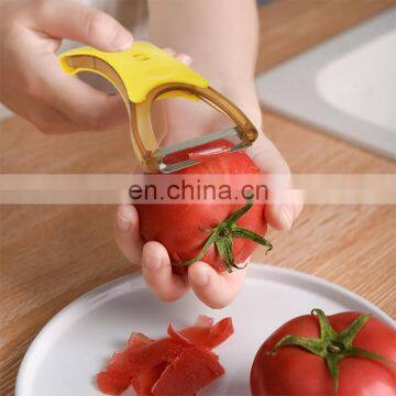 High Quality Stainless Steel 2 In 1 Potato Peeler And Cutter Fruit Peeler Vegetable Peeler With 2 Blades