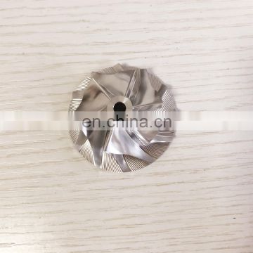 GT15-25 436131-0019 36.78/52.19mm 6+6 blades turbo milling/aluminum 2618/billet compressor wheel for 709836/727461/709835