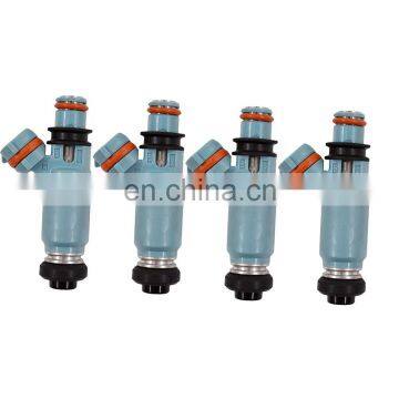 4 Pcs 440cc Light Blue Fuel Injectors Feed Fit For 2002-2005 Subaru WRX 3920 420cc 440cc