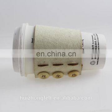 Coffee Sleeve For Hot Drink ,100% Wool Felt Heat-resistant Coffee Cup Sleeve photo-6