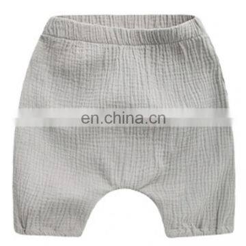 Summer Plain Organic Cotton Boys Girls Baby Diaper Pants photo-6