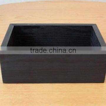 Custom made black printing small wooden crate                        
                                                Quality Choice