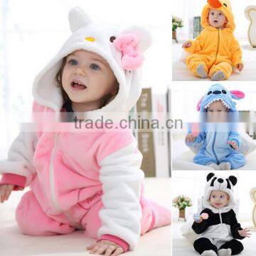 baby coveralls thick winter models quilted velvet jumpsuit baby Romper climbing clothes