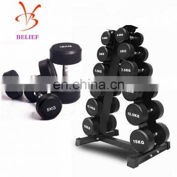 Home Commercial Fitness Equipment Steel Dummbell Storage Display Rack photo-2