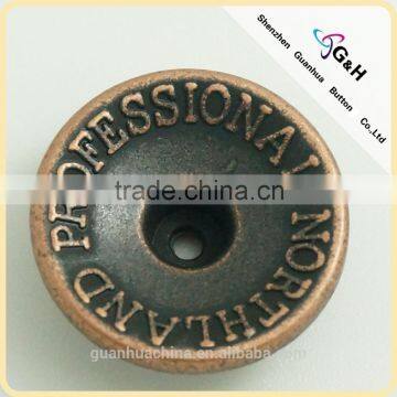 20mm Concave Jeans Button With Logo photo-1