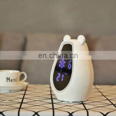 2021 Creative Cute Bear Clock  Adjustable time Lamp LED Night Light For Children Baby Kids