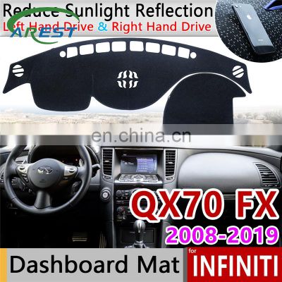 for Infiniti QX70 FX35 FX37 FX45 FX50 2008~2019 S51 Anti-Slip Mat Dashboard Cover Pad Sunshade Dashmat Car Carpet Accessories