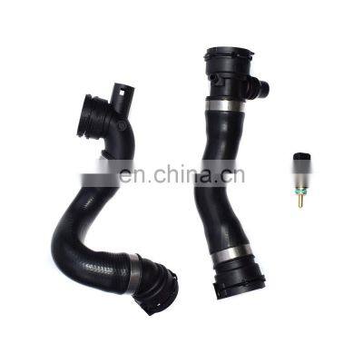 Free Shipping!3Pcs Upper+Lower Radiator Hose W/Temp Sensor Kit For BMW E87 E88 E90 E91 E92 New