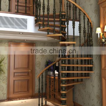 small steel wood stair