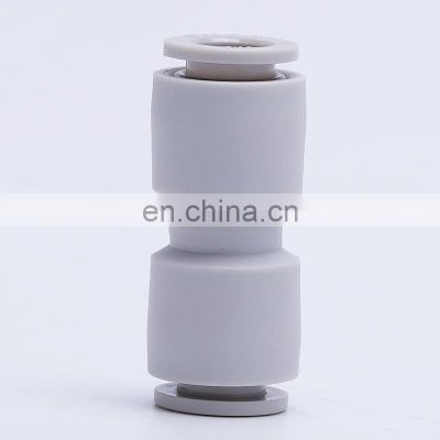 New original PU Series Straight White Plastic Stronger Material Pneumatic Couplings Quick Connect PU Pneumatic Fitting