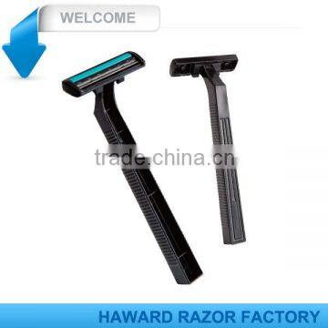 D210L two blade plastic handle one time use razor