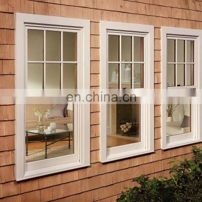 Factory Direct Prices Easy to Clean Laminated Glass Powder Coated High Quality Profile Slide up Aluminum Single Hung Window