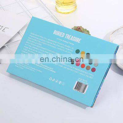 Empty 20 Hole Color Eyeshadow Palette Cardboard Top Quality Makeup Blush Pan Paper Packaging Custom Printed
