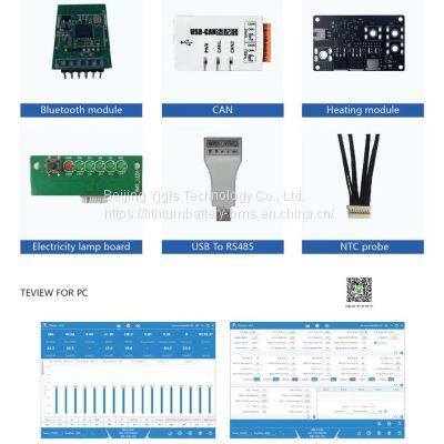 YTX 16S 50A 100A Smart Lithium Battery BMS With Bluetooh Uart/RS485 photo-2