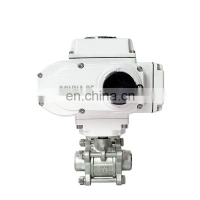 Socket Welded Two Ways  Motorized Electric Ball Valve Stainless steel 304