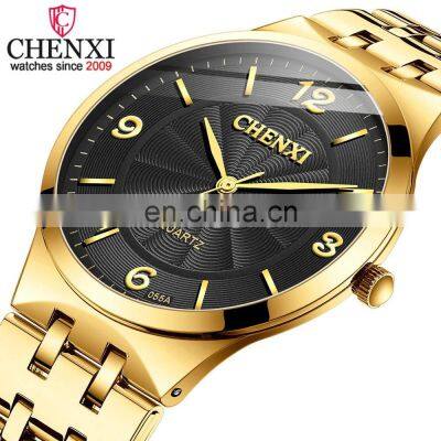 Chenxi 055A Fashion Brand Quartz Wrist Watches Luminous Waterproof Luxury Watch Couple Set