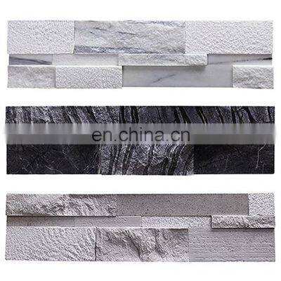 Decorative Exterior Wall Culture Stone Marble Cladding Slate Covering Classic Wall Tiles Finish in Black Spanish
